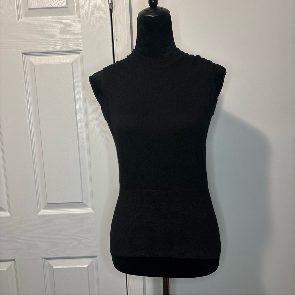 Dolce & Gabbana Cashmere Blend Knit Sleeveless Top - Black - Sz 44(IT) - M - NWT